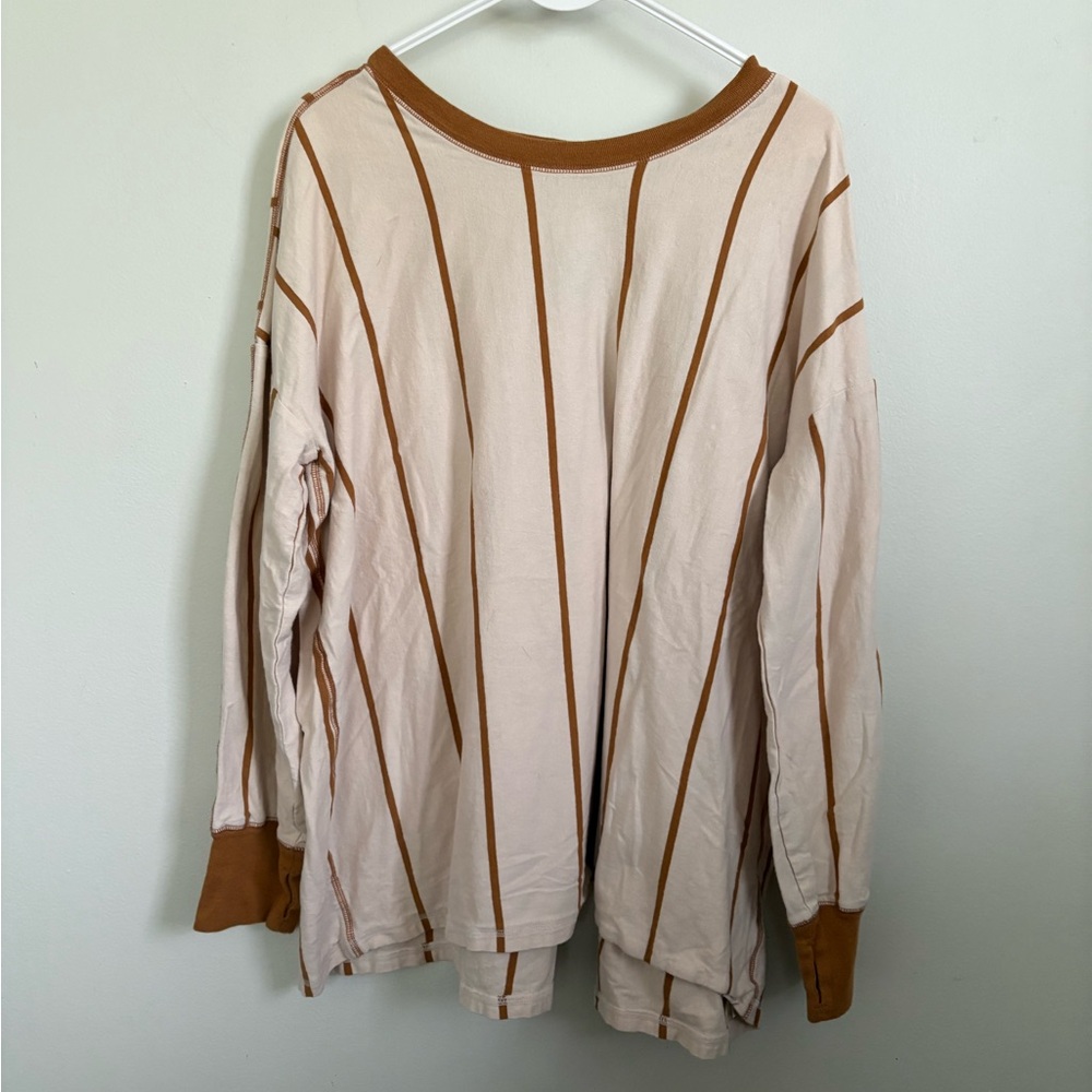 Free People Home Game Stripe Layer Top